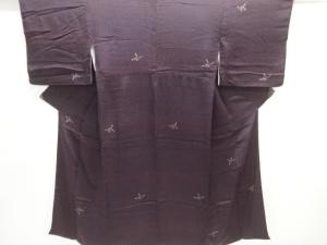 大正ロマン　錦紗折鶴模様着物